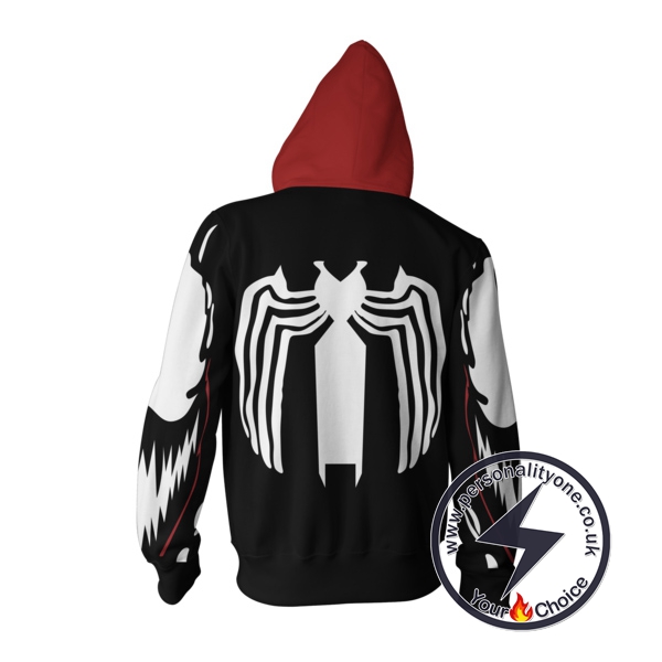 Spiderman Venom Zip Up Hoodie Jacket